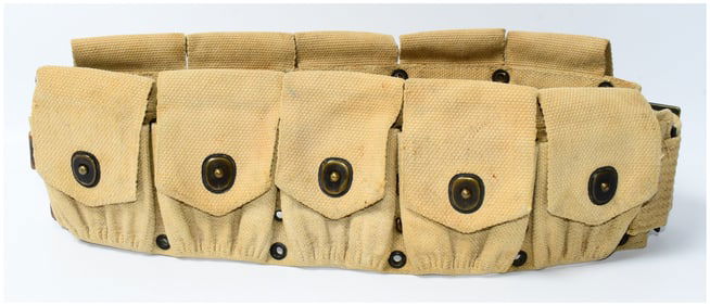WWI US Army M1910 Ten-Pouch Cartridge Belt