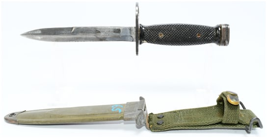 A Vietnam Era US M7 Bayonet with USM8A1 Scabbard