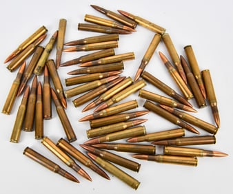 A Group of Vintage Rifle Ammunition, including 8mm Mauser Type, Lake City and Fabrique Nationale