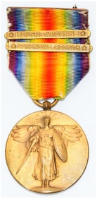 Original U.S. WWI Victory Medal with Meuse-Argonne and Defensive Sector Bars