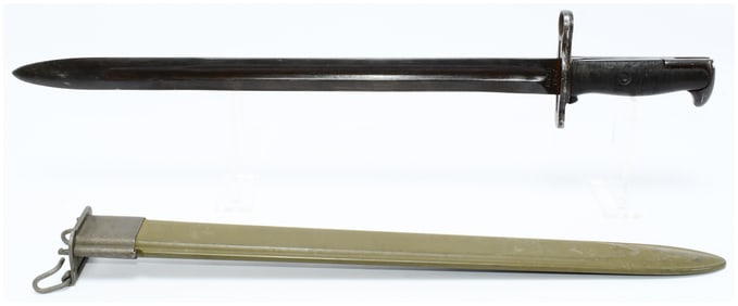 WWII US M1905/42 Bayonet by Utica Cutlery (U.C.) Dated 1943 with Scabbard