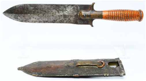 U.S. Springfield Armory Model 1880 Hunting Knife and Scabbard