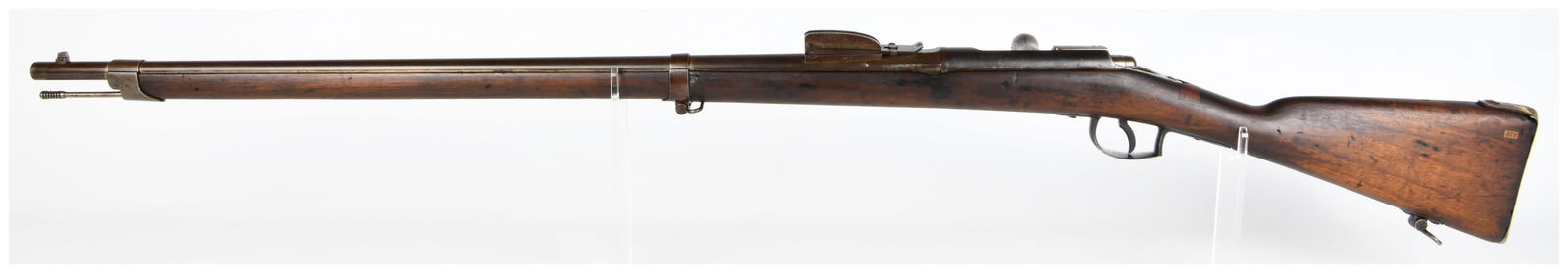 Antique Model M1871 Beaumont Bolt Action Military Rifle, Dated 1875: n Antique Model M1871 Beaumont bolt action military rifle, dated 1875. note: Rare, original single shot (w/ no box magazine upgrade); adopted by Royal Netherlands East-Indies Army (KNIL) during the Ac