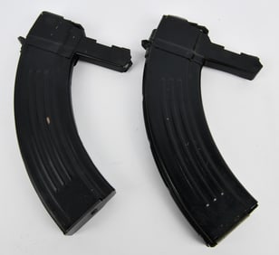 A Pair of SKS 7.62x39 Steel Rifle Magazines