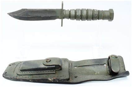 Ontario Pilot Survival Knife, Model 5-01, with Sheath and Sharpening Stone