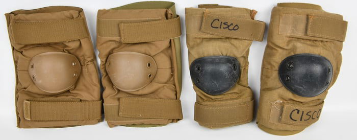 Two Pairs of U.S. Military Surplus Tactical Coyote Brown Knee Pads