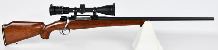 A Mauser Model 98 Sporterized Bolt-Action Rifle with Scope