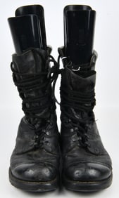 A Pair of Vintage 1950s Corcoran US Army Military Combat Boots with Vibram Soles