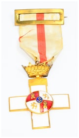 A Spanish Order of Military Merit, White Badge (Cruz del M?rito Militar, Distintivo Blanco), circa