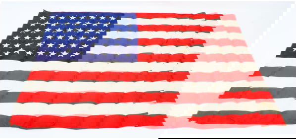 A Vintage Sewn 48 Star American Flag, Circa 1912-1959