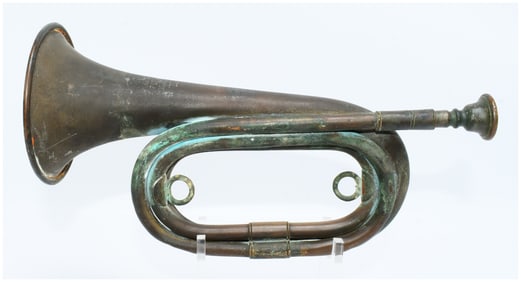 Wurlitzer U.S. WWI Military Trench Bugle, Dated 1917