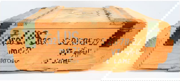 Romanian Military Surplus 7.92mm (8mm Mauser) Ammunition Crate, Model 1971