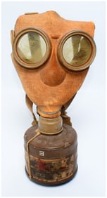 Original Imperial Japanese WWII Gas Mask with Filter