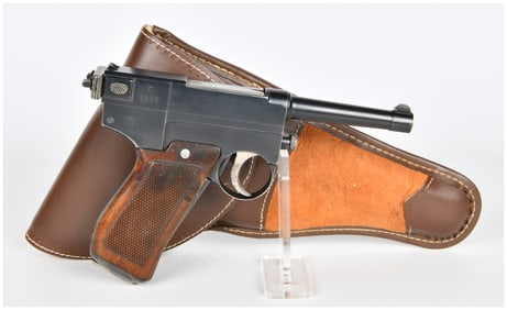 Italian Glisenti Model 1910 Semi-Automatic Pistol with Holster