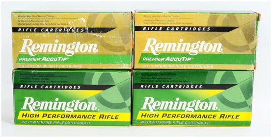 69 Rounds of Rem .17 Rem Premier AccuTip and High Performance Rifle Ammo