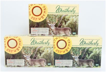 Wby .257 WBY Mag 100 Grain Spitzer Ammo 60 Rounds