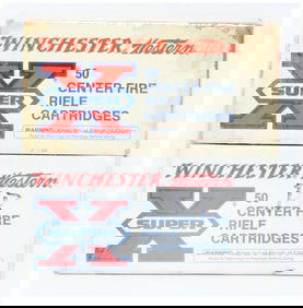 2 Boxes Win Western Super X 218 Bee Factory Ammo 100 Rounds Both Boxes Are Cellophane Wrapped