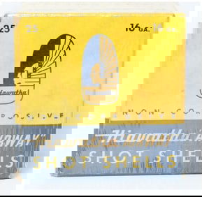 Vintage Gambles Hiawatha 'AIRWAY' 16 GA. Shot Shells Full Box of 25 Rounds Ammo