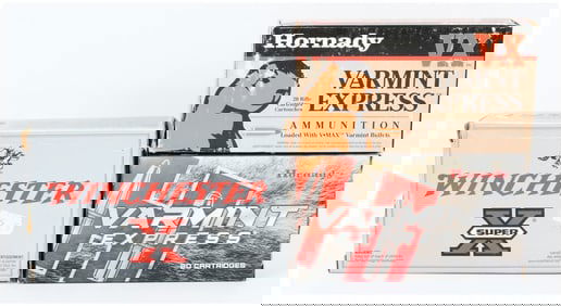 3 Boxes of .220 Swift Ammo: Hornady Varmint Express and Win Super-X