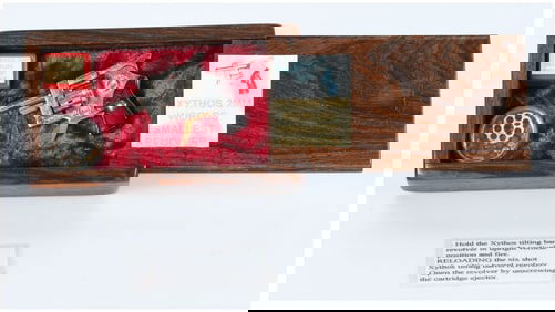 Xythos 2mm Pinfire Revolver 'World's Smallest Revolver' Nickel Finish Cased with Accessories