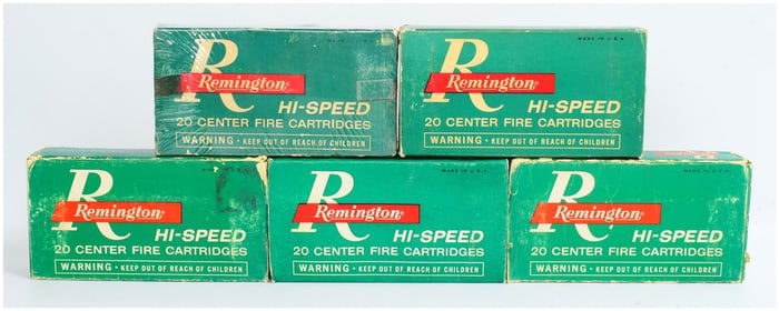 99 Rounds Rem 6.5mm Rem. Mag 100 Gr. Hi-Speed Core-Lokt Soft Point Ammo