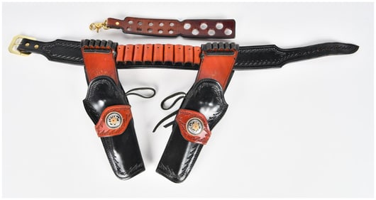 Ted Blocker Holsters Inc. Western-Style Gun Belt Set for Ruger Blackhawk 6.5" size 31 belt