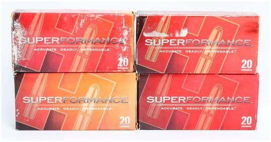 4 Boxes Hornady Superformance .300 RCM Ammo 150gr & 180gr SST 80 Rounds