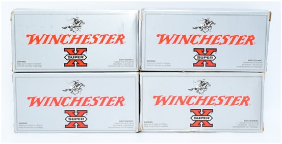 4 Boxes of Win Super X .225 WIN Ammo 80 Rounds Total