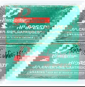 100 Rounds Vintage Rem HI-SPEED .218 BEE 46 Grain Hollow Point KLEANBORE Priming Ammo