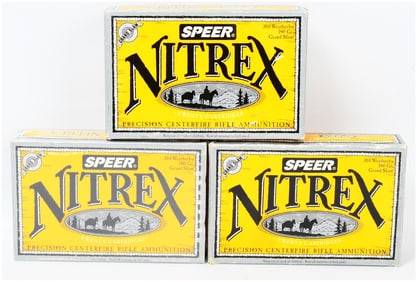 3 Boxes of Speer Nitrex Grand Slam .300 Wby 180 Gr. Ammo with a Group of Seven Loose Ammo