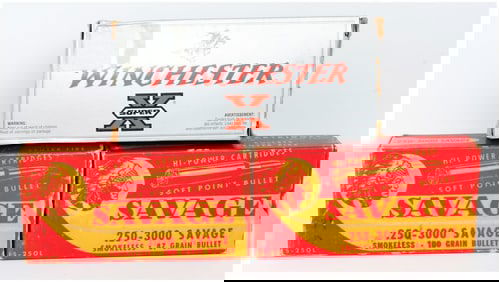 60 Rounds of Vintage Win Super X and Savage .250 Savage / .250-3000 Ammo