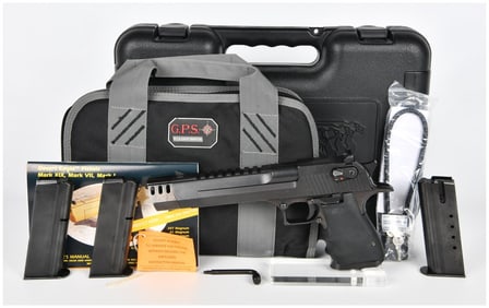 Mag Research Desert Eagle .50AE Semi-Automatic Pistol with Three Magazines and Case