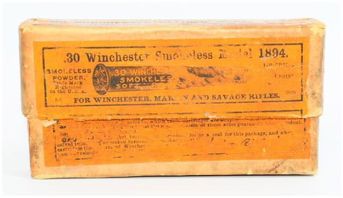 Vintage Win .30 Model 1894 Smokeless Soft Point Rifle Ammo 20 Rounds