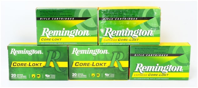 93 Rounds Rem Core-Lokt 25-06 Rem Centerfire Rifle Ammo