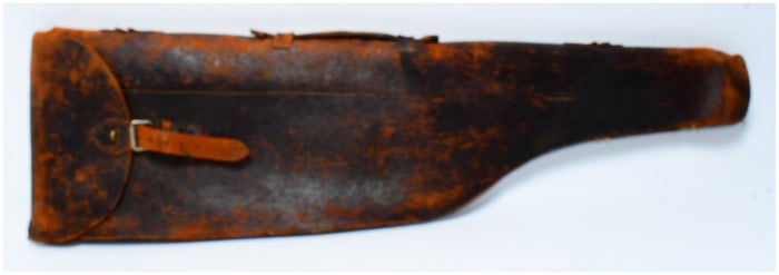Vintage Leather Leg of Mutton Shotgun Case