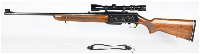 Browning BAR Semi-Automatic Sporting Rifle 7mm. Rem. Mag. 24" Barrel Made in Belgium with Redfield