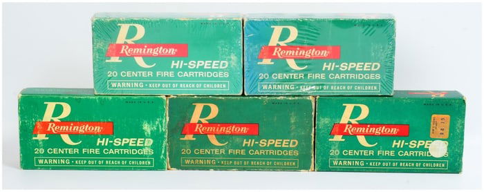 100 Rounds of Rem Hi-Speed 6.5 MM Rem Mag Core-Lokt Ammo