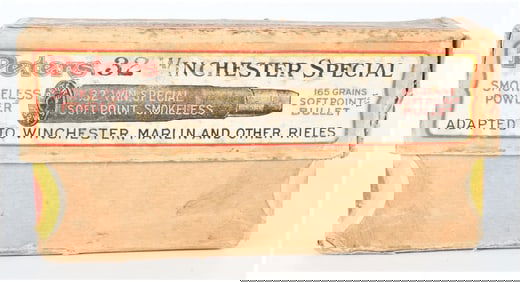 Vintage Peters .32 Win Special Ammo Box with 12 Live Rounds
