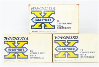 3 Boxes of Win Super X Power Point SP 284 Win Ammo 60 Rounds