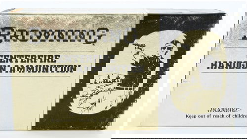 Vintage Browning .357 Mag Centerfire Handgun Ammo 25 Live Rounds