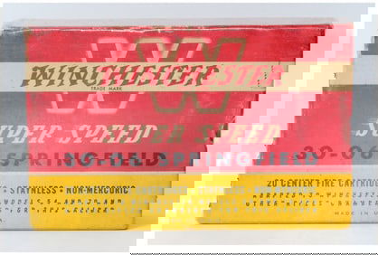 Vintage Win Super Speed 30-06 Springfield Ammo 20 Rounds
