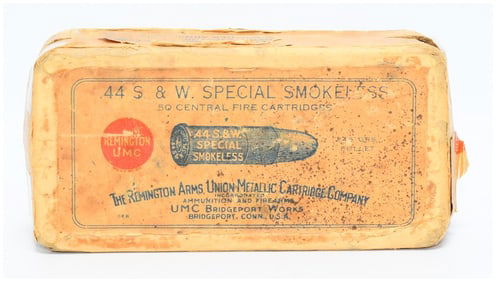 Box of 50 Vintage Rem UMC .44 S & W Special Smokeless Ammo