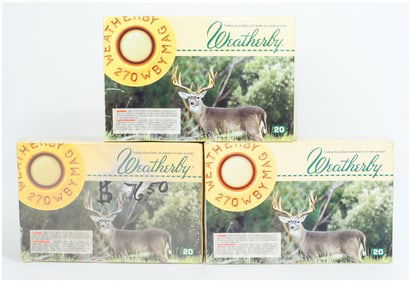 60 Rounds of Wby .270 WBY Mag Ultra-High Velocity Ammo