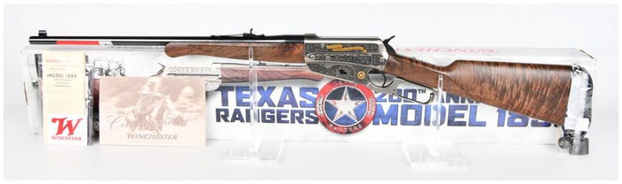 Win Model 1895 Texas Rangers 200th Anniversary Custom Grade Lever-Action Rifle Cal 30-06 Sprg
