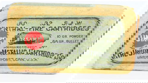 Antique Union Metallic Ammo Co. (UMC) 50 Rounds .32 S. & W. Central-Fire Black Powder Ammo