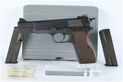 Browning Hi-Power 9mm Parabellum Semi-Automatic Pistol Made in Belgium
