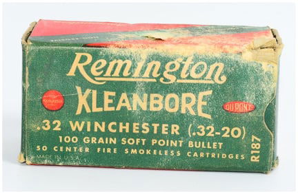 50 Rounds Vintage Rem Kleanbore .32 Win (.32-20) Center Fire Smokeless Ammo