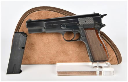 Browning Hi-Power 9mm Semi-Automatic Pistol Belgian Made Circa 1978