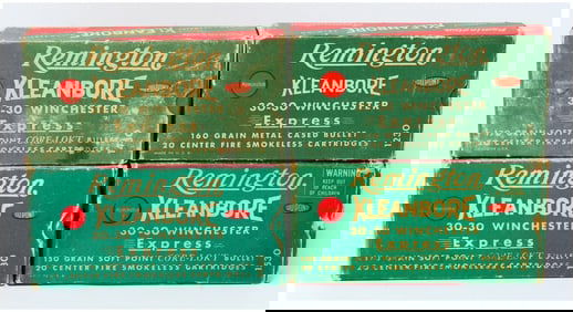 75 Rounds of Vintage Rem Kleanbore 30-30 Win Ammo in Four Boxes