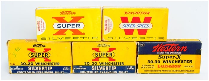 Collection of Western and Win .30-30 Rifle Ammo 98 Rounds